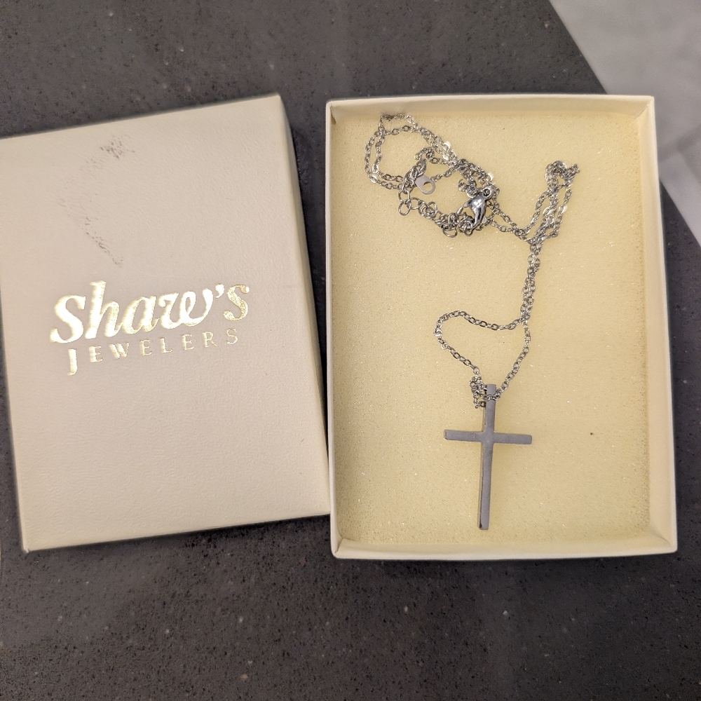 Silver Cross Necklace